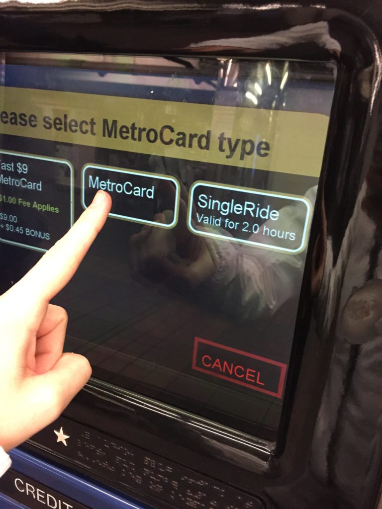 Como comprar bilhete metrô NY