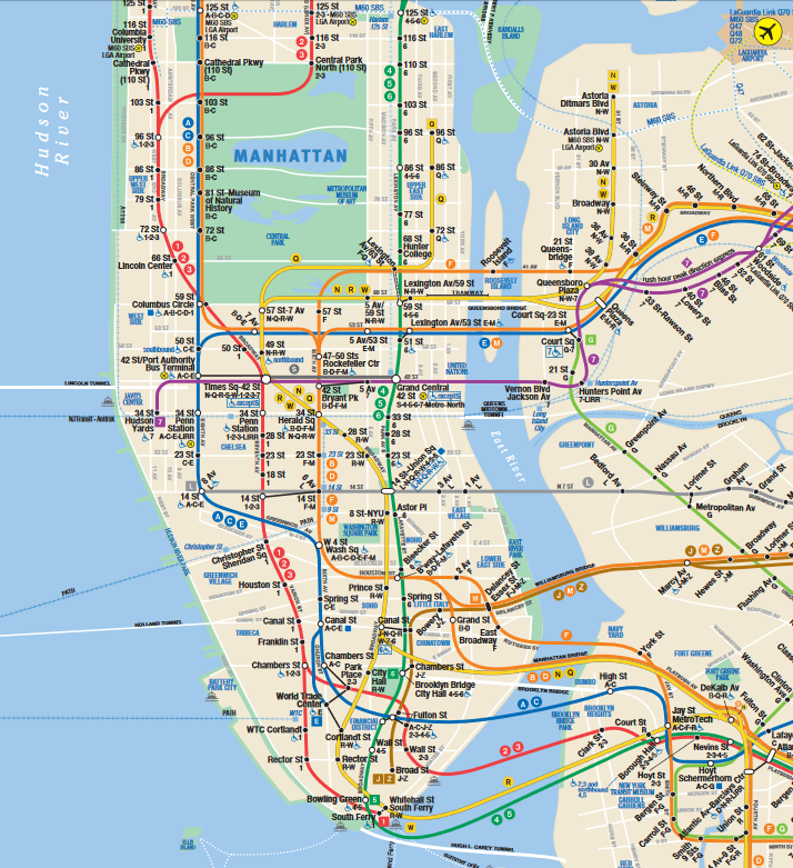 Mapa metrô NY