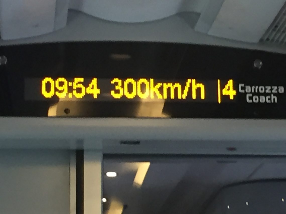 Velocidade do trem na Itália