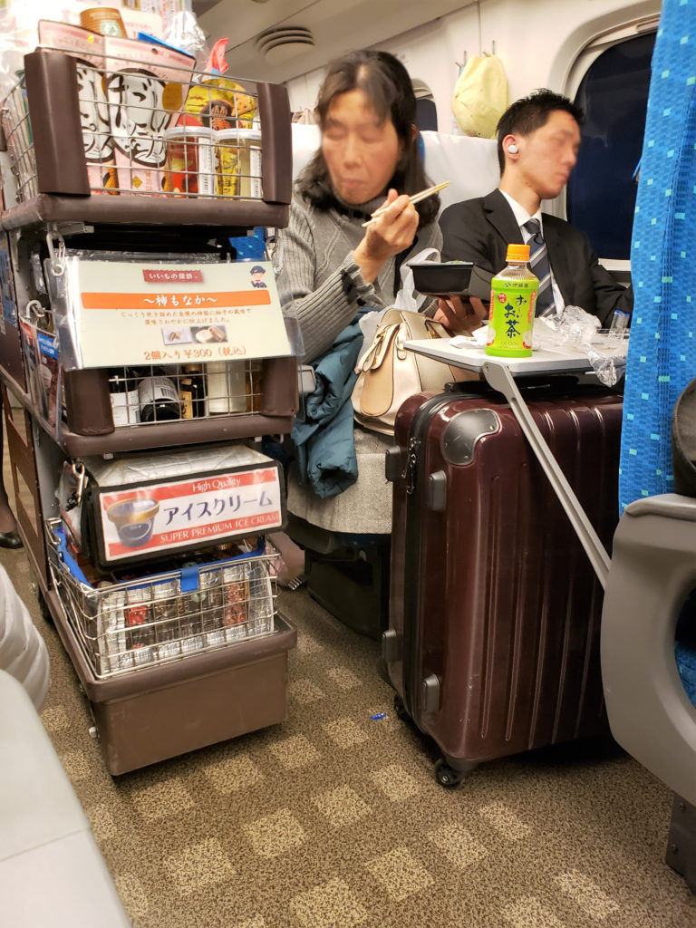 Viagem de trem no Japão