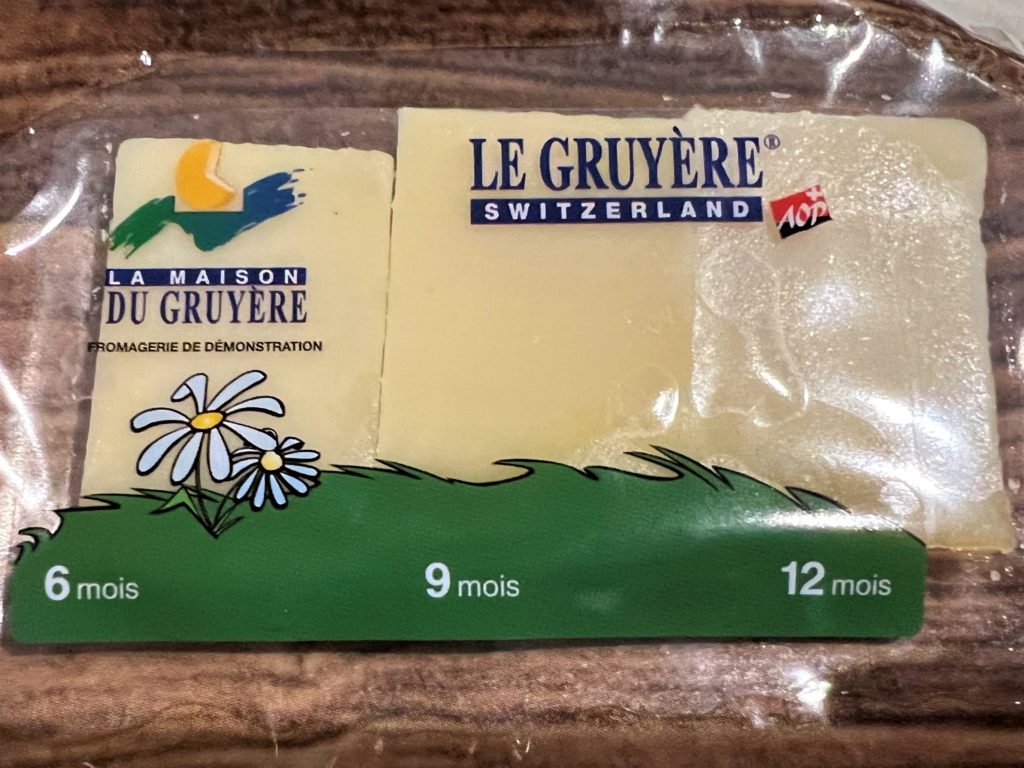 Degustação de queijos Gruyère