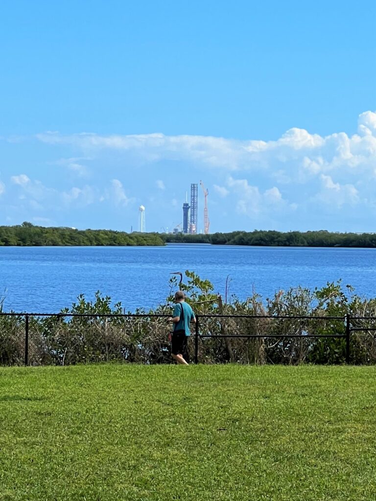 Base de lançamento vista do Kennedy Space Center