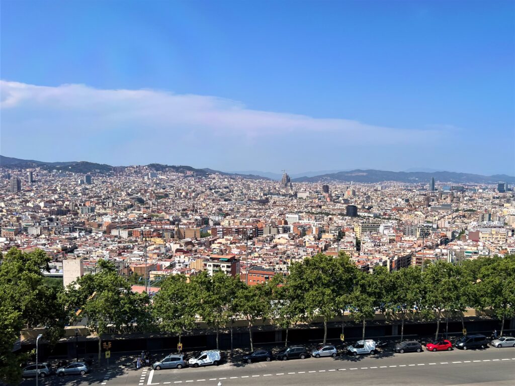 Barcelona vista do Teleférico de Montjuic