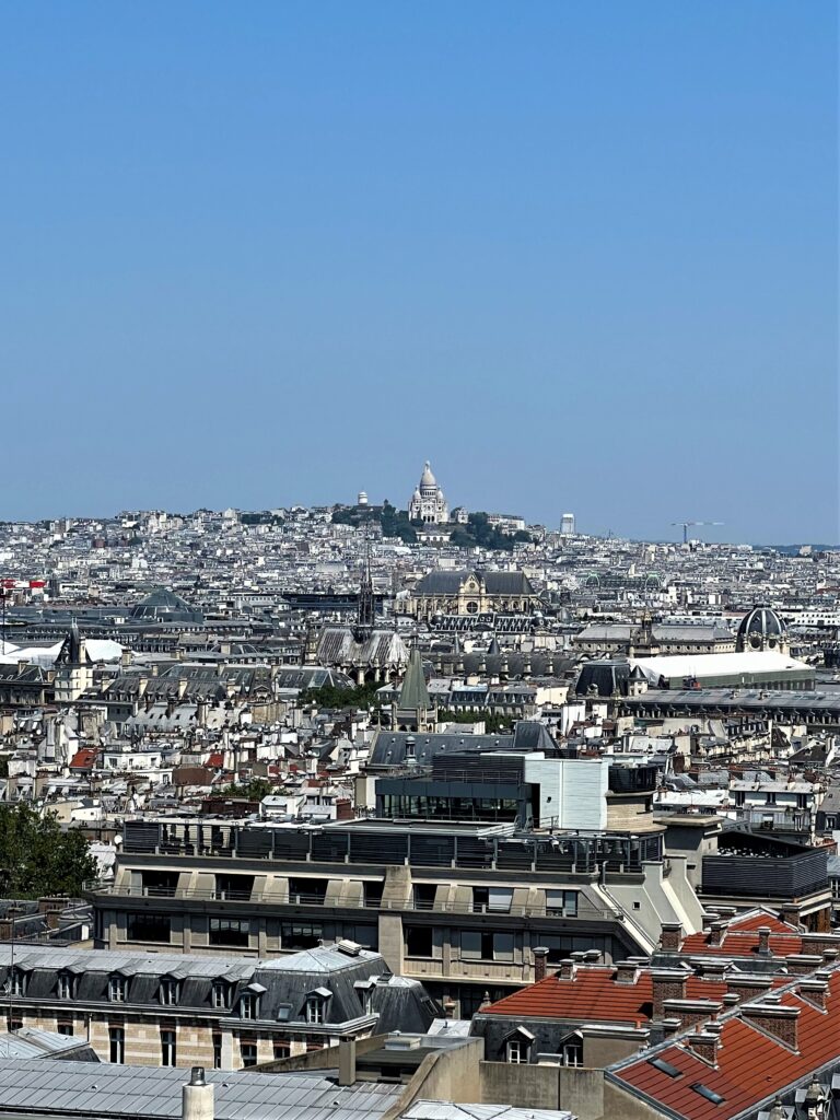 Sacre-Coeur vista do Panteão de Paris